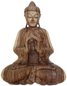 Buddha přírodní 2 42 cm
