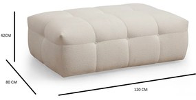 Osmanská stolička Cady Ottoman Beige