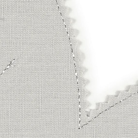 Ľanové prestieranie javorový list svetlo sivá so striebrom 37x37cm