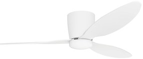 Stropná ventilátor Veneti CCT biele s LED stmievateľný