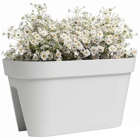 Závesný kvetináč na zábradlie z recyklovaného plastu 60 cm Capri – Artevasi