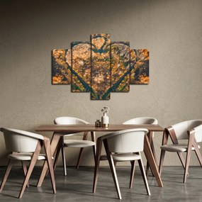 Obraz - Rieka v tvare srdca (150x105 cm)