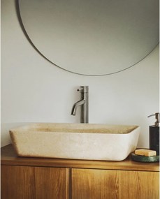 Béžové kamenné umývadlo 55x35 cm Darnen – Kave Home