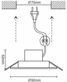 LED Stmievateľné kúpeľňové svietidlo LED/7W/230V 3000K-6500K Wi-Fi Tuya IP44