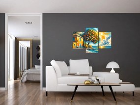 Obraz - Dom s pomarančmi I. (90x60 cm)