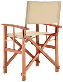 InternetovaZahrada Režisérska drevená stolička Cannes - krémová