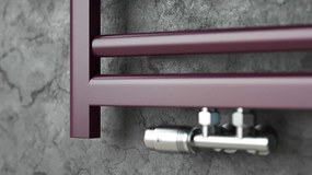 Regnis Retro, vykurovacie teleso 300x1450mm so stredovým pripojením 50mm, 582W, čierna matná, RETRO145/30/D5/BLACK