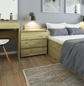 Komoda Cleania CL3 (dub artisan). Akcia -18%. Vlastná spoľahlivá doprava až k Vám domov. 1128595
