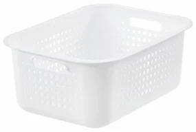 SmartStore Úložný košík Modern, biela, 37 x 28 x 15 cm, 37 x 28 x 15 cm