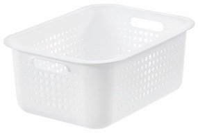 SmartStore Úložný košík Modern, biela, 37 x 28 x 15 cm, 37 x 28 x 15 cm