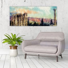 Obraz - Akropolis, Atény, Grécko (120x50 cm)