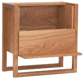 Vinotéka z dubového dreva v prírodnej farbe 59x60 cm NewEst - Woodman