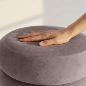 Taburetka SNUGGO tmavobéžová