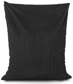 Vankúš na sedenie čierny stripe
