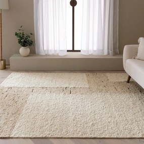 Béžový obojstranný/ručne tkaný vlnený koberec 120x170 cm Napa Tumbla – Asiatic Carpets