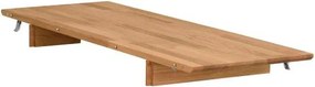 Prírodná prídavná predlžovacia doska k jedálenskému stolu Rowico Mimi
