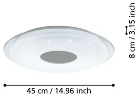 Eglo 900083 - LED Stmievateľné stropné svietidlo LANCIANO-Z LED/19,2W/230V