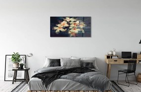 Obraz na skle obraz kvetín 125x50 cm