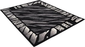 TA Koberec J313B BLACK CHEAP PP CRM Sivý Obdĺžnikový Rozmer: 60x100 cm