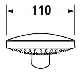 Duravit - Ručná sprcha 3jet Ø 110, chróm UV0650016010