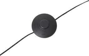 Dizajnová oblúková stojaca lampa zlatá vrátane LED s 3-stupňovým stmievaním - Anello