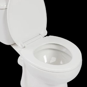 Kuchinox Lario, WC kombi, dvojtlačítko 3/6l, zadný odpad, sedadlo s pomalým zatváraním, biela, LAV-VKL_604P