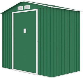 Záhradný domček plocha 213 x 127 cm (zelený)