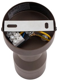 Moderné stropné bodové svetlo tmavá bronz GU10 50 mm okrúhle - Stanley