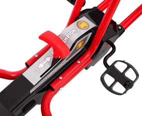 Ramiz Motokára Champion pre deti 3+ Červená + Nafukovacie pneumatiky + Nastaviteľné sedadlo + Ručná brzda