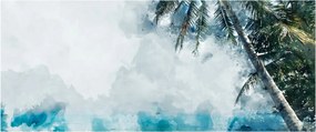 Obraz palmy nad morom (120x50 cm)