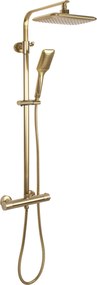 Rea Tom, sprchový set s termostatickou batériou, zlatá matná, REA-P5004