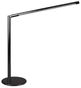 Stolná lampa Kali 1xLED integrovaná max.6W čierna/chróm/čierne PVC