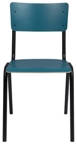 Jedálenské stoličky v súprave 4 ks v petrolejovej farbe Back to school - Zuiver