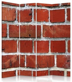 Gario Paraván Červená tehlová stena Rozmery: 145 x 170 cm, Prevedenie: Klasický paraván