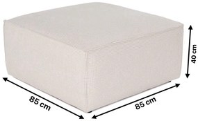 Taburet LORA 85 cm béžovo-bílý