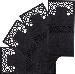 Vianočný obal na príbory KF357-4B čierny