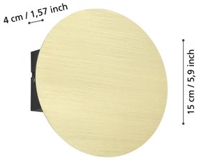 Eglo 901201 - LED Nástenné svietidlo TALAMELLO LED/4W/230V 3000K zlatá