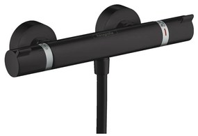 Hansgrohe Ecostat Comfort, termostatická sprchová batéria, čierna matná, HAN-13116670