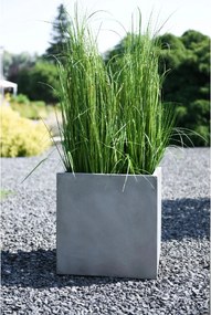 Kvetináč BLOCK, sklolaminát, 45x45x45 cm, betón design