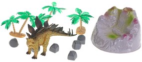 KIK Figúrky dinosaurov 7ks + podložka a príslušenstvo