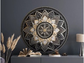 drevko |  Kvetinová mandala Nočný ornament  45 x 45 cm