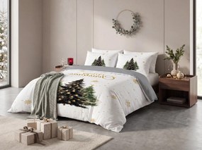 3D obliečky z mikrovlákna MERRY TREES biele Rozmer obliečky: 70 x 90 cm | 140 x 200 cm