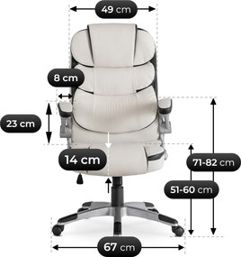 Kancelárska stolička Lively (biela) . Akcia -18%. Vlastná spoľahlivá doprava až k Vám domov. 1129088