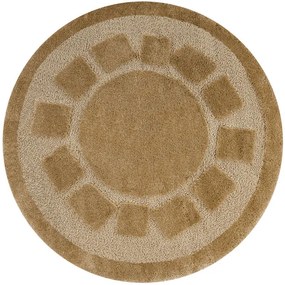 Kúpeľňový koberček Ocean béžový kruh
