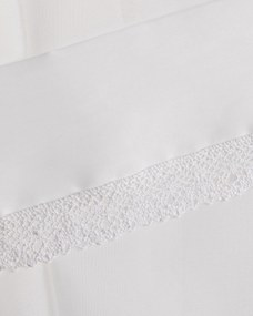 Záclonky Lily 2 ks.,  voál s krajkou - krátke farba produktu biela látka polopriehľadný, lesklá