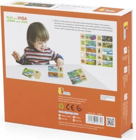Drevené puzzle Viga 44675 môj domov