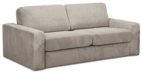 Svetlohnedá menčestrová rozkladacia pohovka 195 cm Nona – Makamii