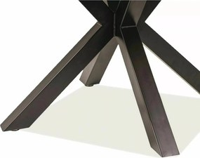 Okrúhly jedálenský stôl Ritmo 120 cm dub prírodný/čierny