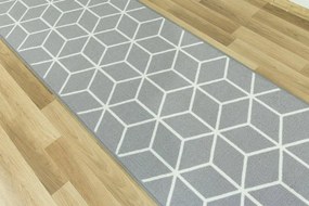 Protišmykový behúň Cubes 19 - svetlo sivý