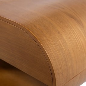 Poschodová polica v prírodnej farbe 39 cm Momo – WOOOD